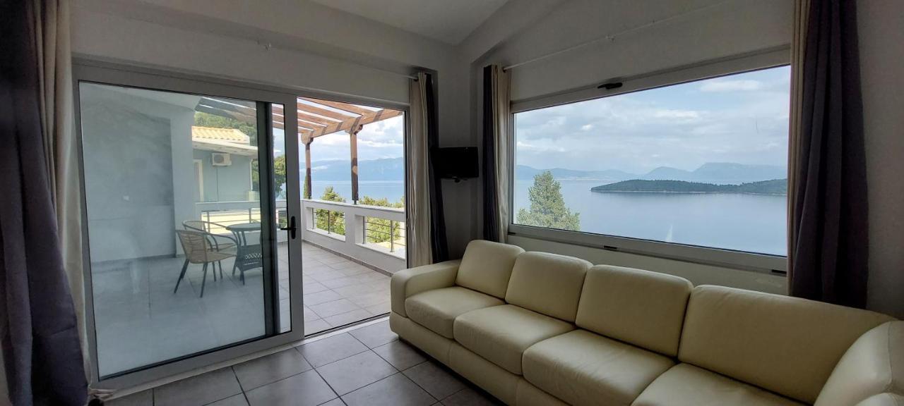 Lefkada Unique Sea View Apartment 니드리 외부 사진
